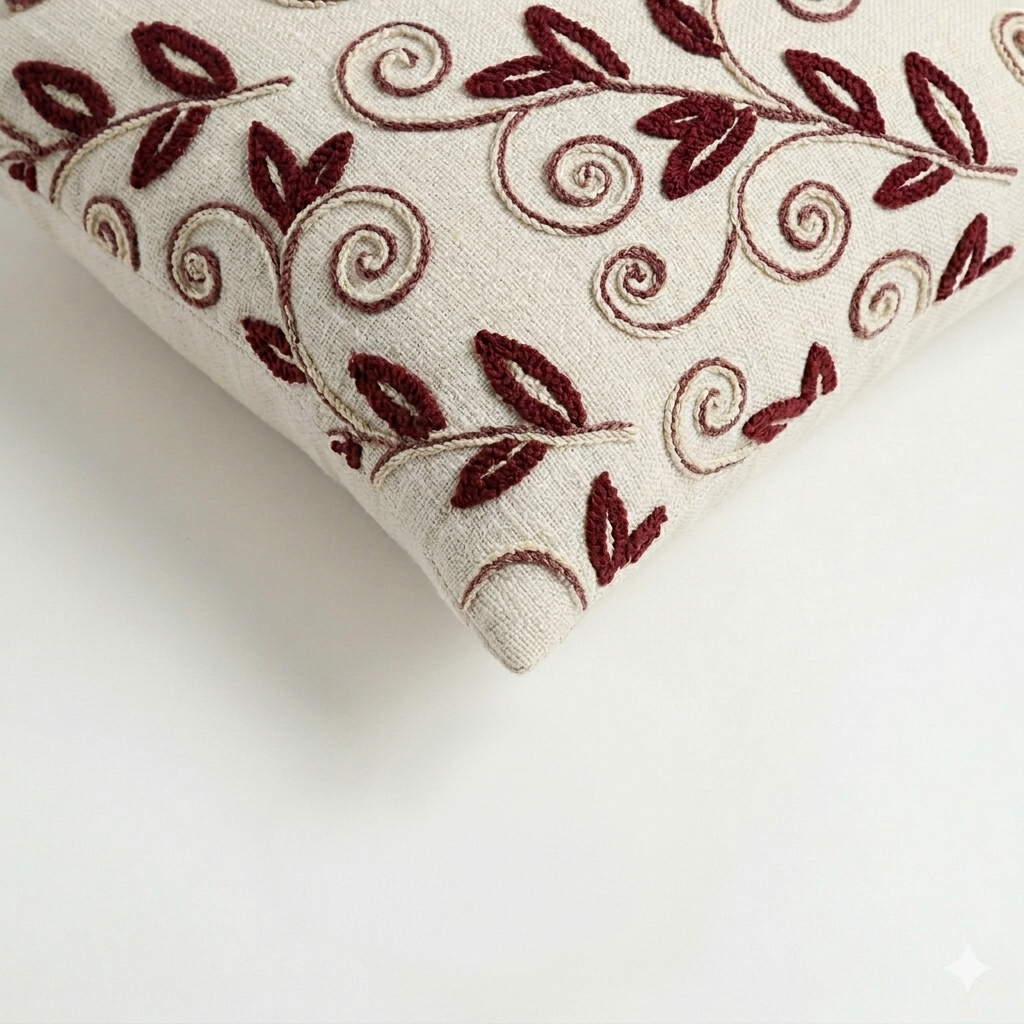 Floral Vine Cushion Cover