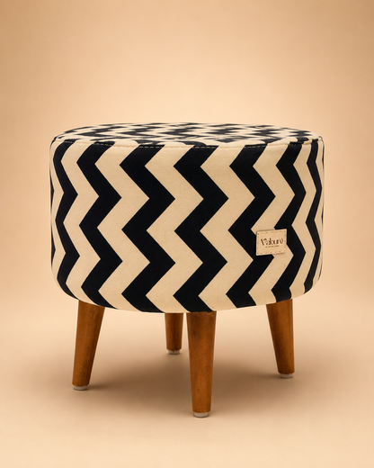 MONOKINS ottoman styled in a room