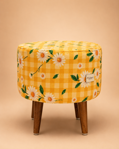 SUNKINS ottoman styled in a room