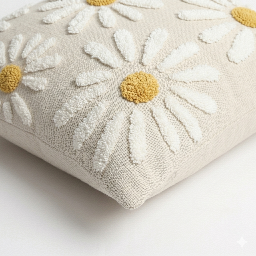 Daisy Bloom Cushion Cover
