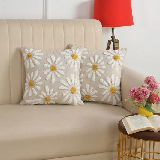 Daisy Bloom Cushion Cover