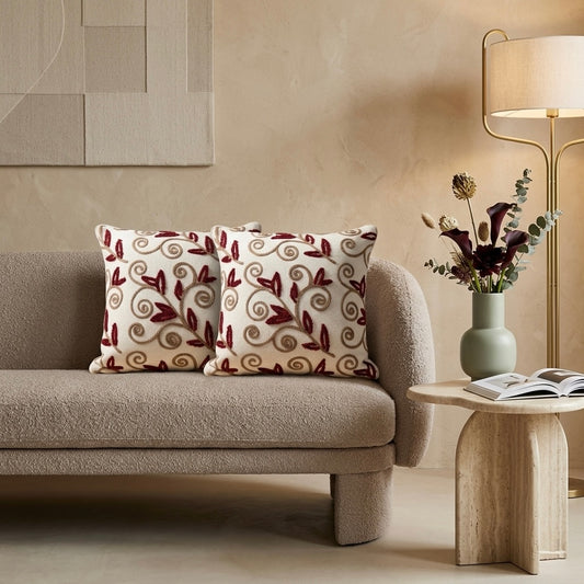 Floral Vine Cushion Cover